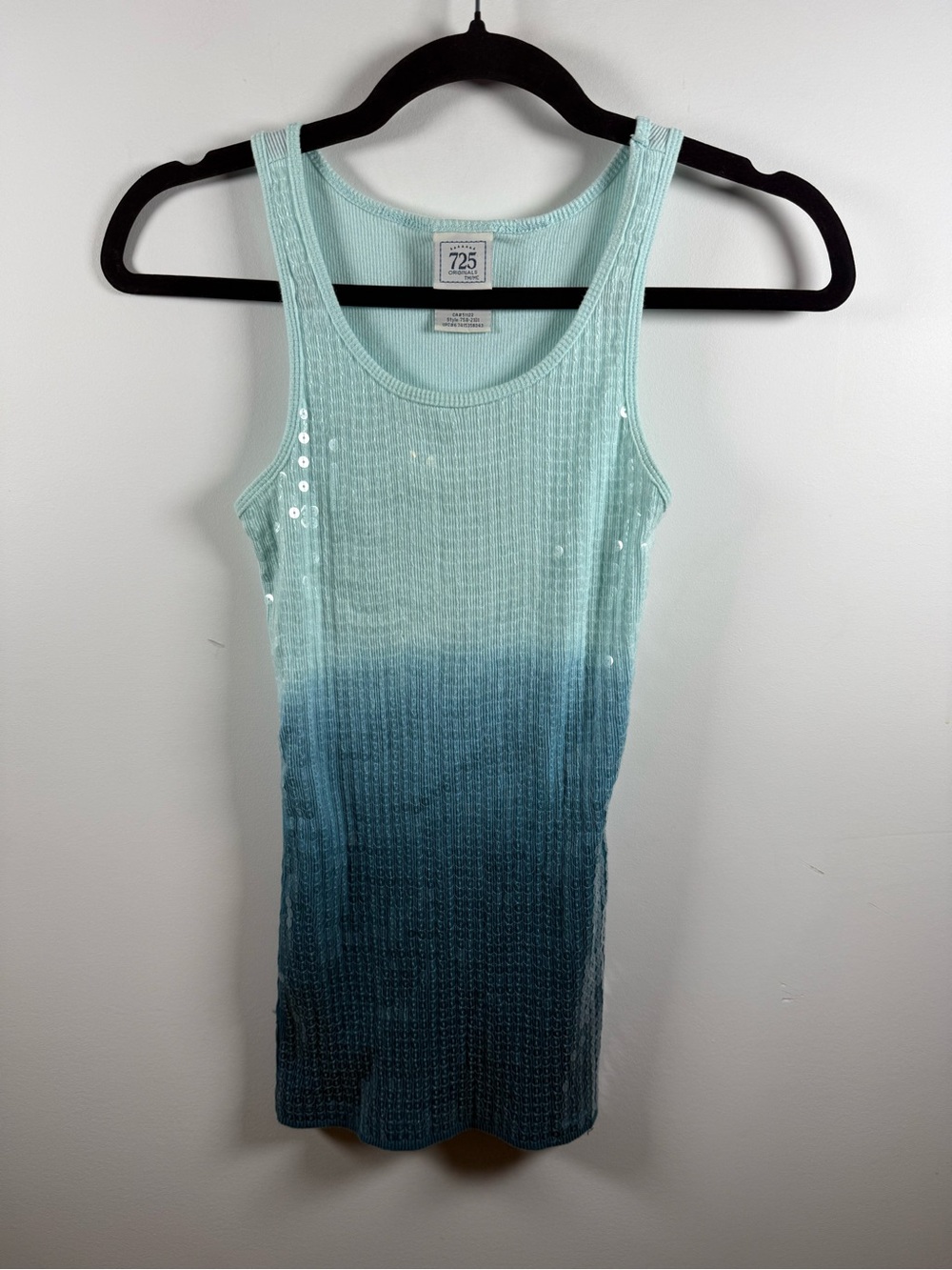 725 ORIGINALS | Y2K Sequin Ombré Tank Size S